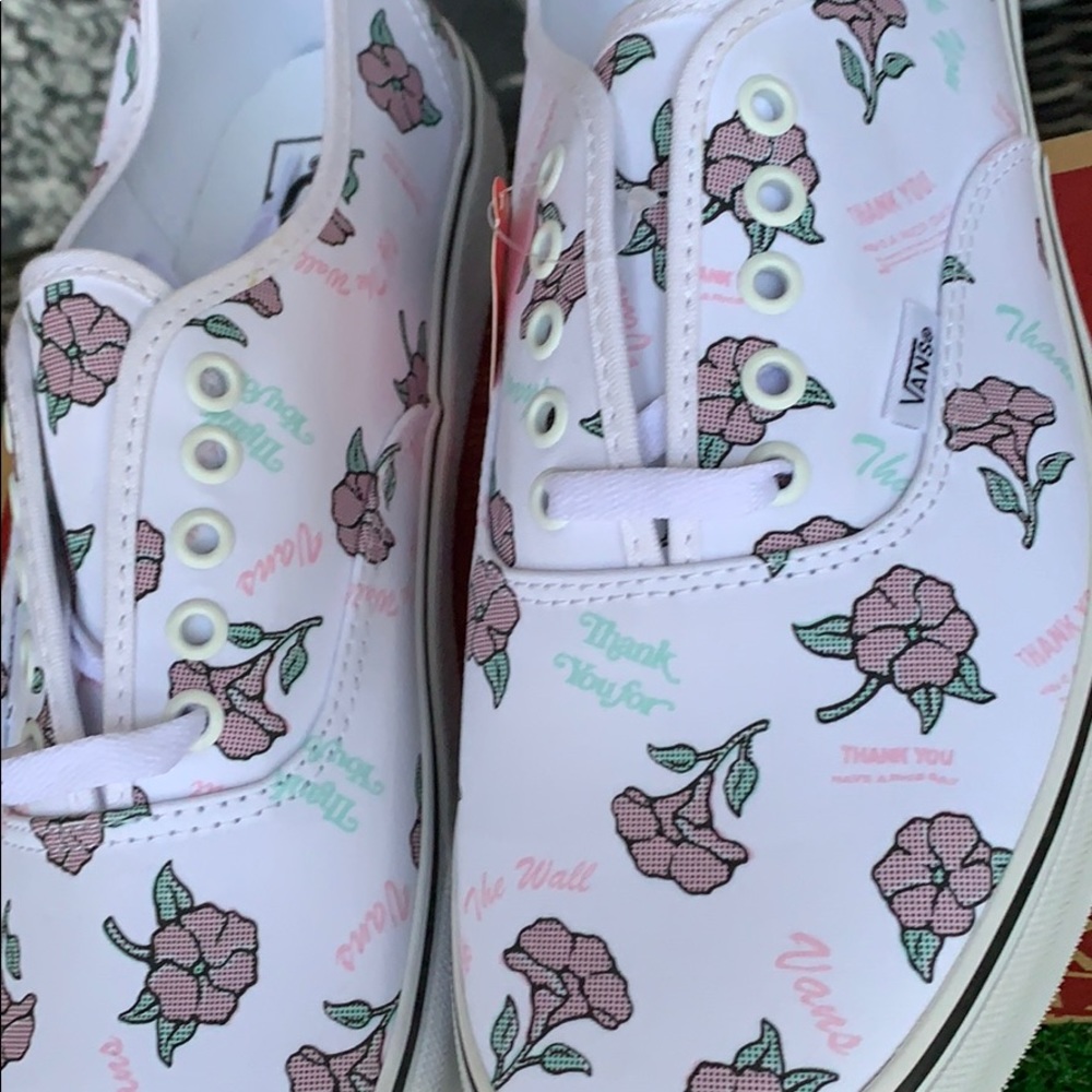 VANS AUTHENTIC THANK YOU FLORAL TRUE WHITE men’s - Picture 8 of 16